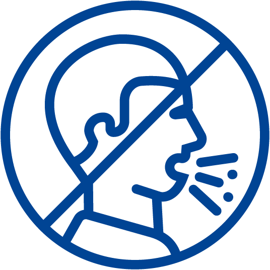 Ein durchgestrichener Junge, der hustet in der Seitenansicht.