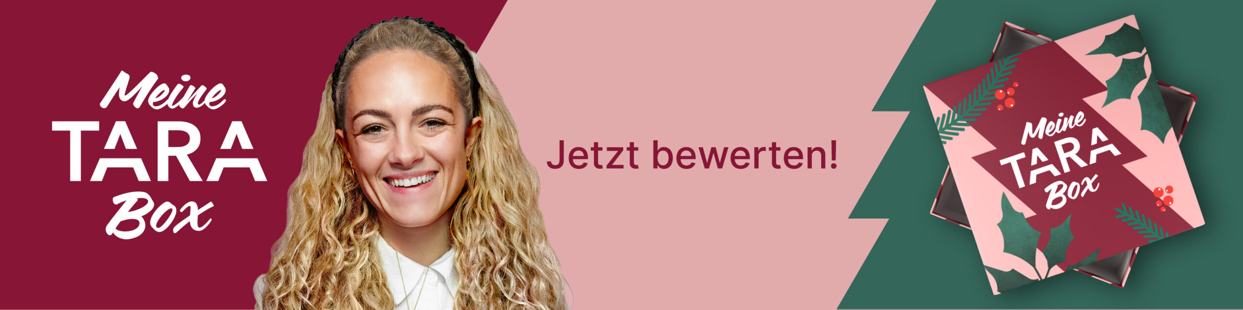 Footer zur Registrierung der Meine TARA-Box mit Covermodel Sabrina